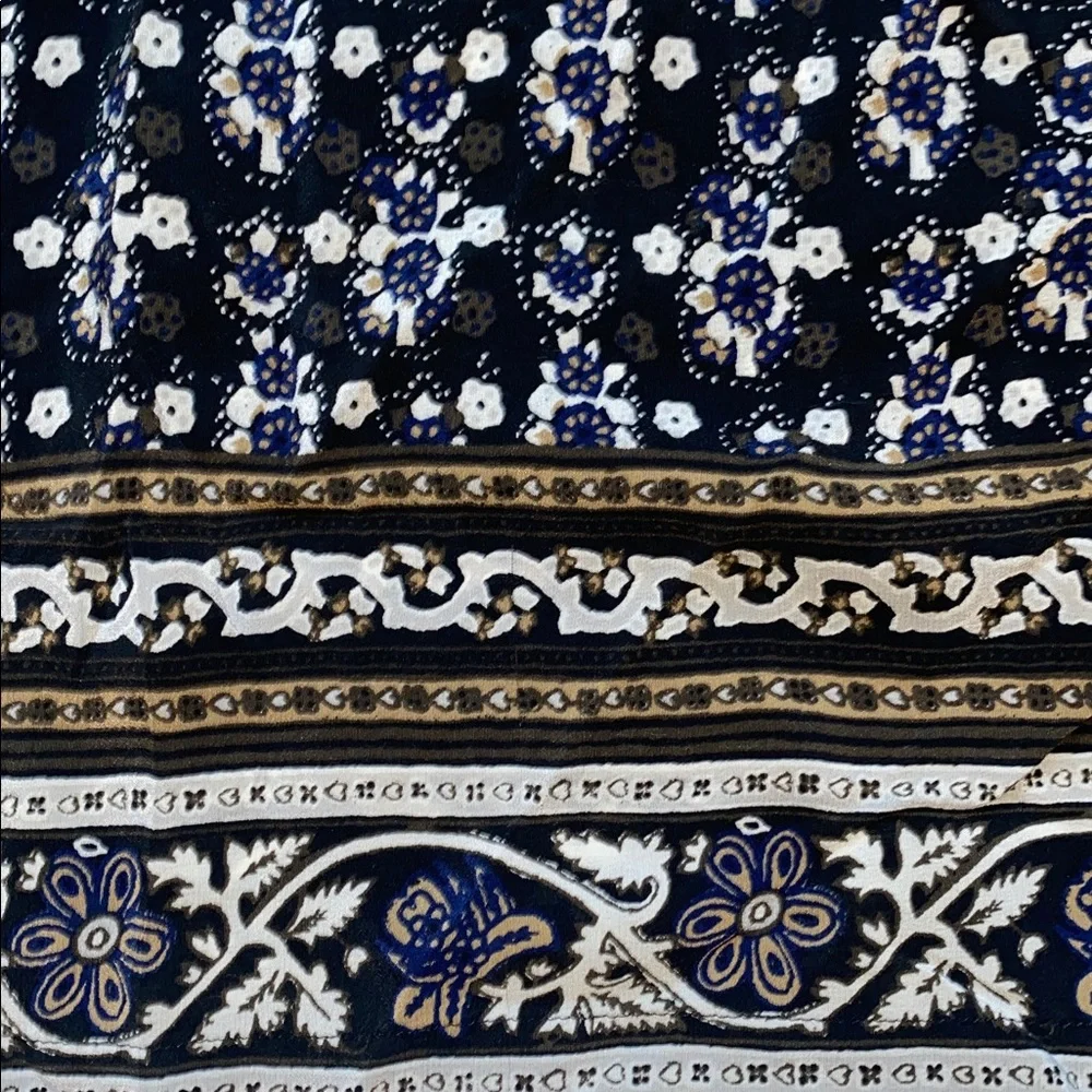 Madewell Garden House Silk Floral Off the Shoulder Boho Blouse‎